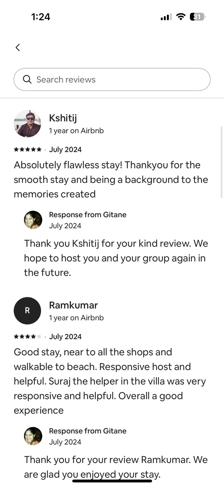 Guest reviews