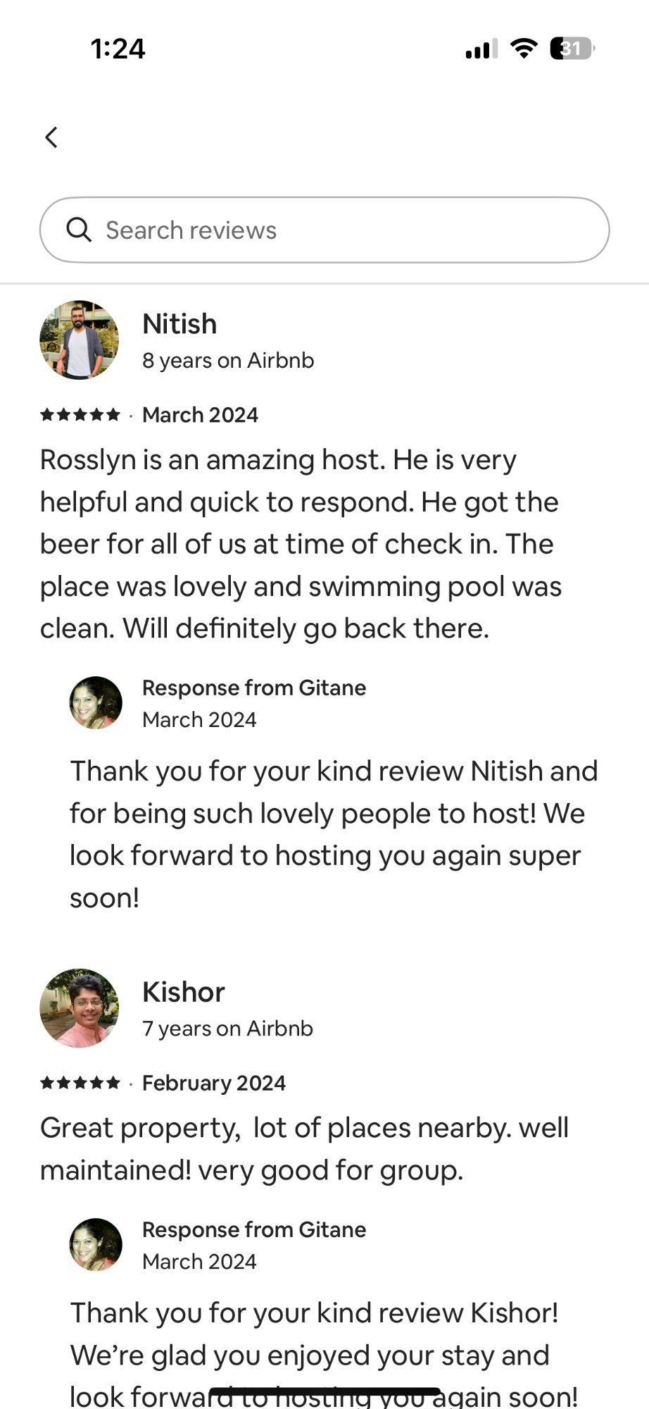 Guest reviews