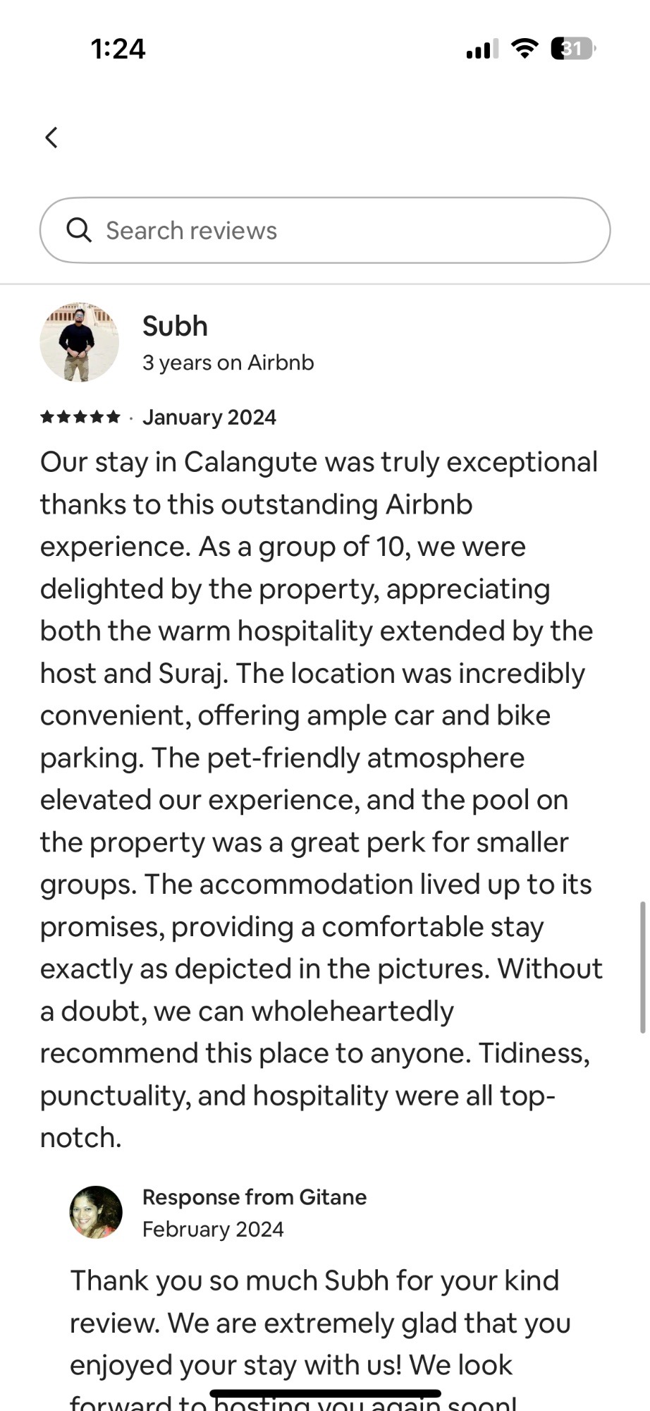 Guest reviews