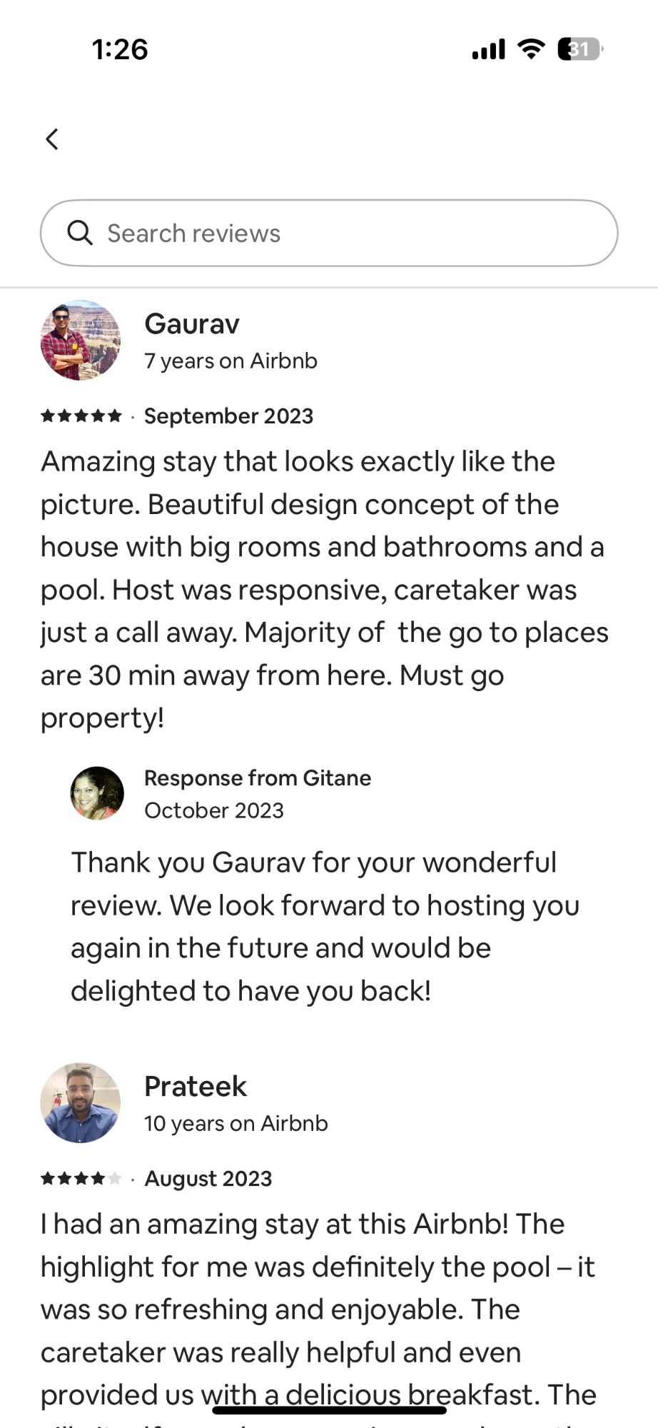 Guest reviews