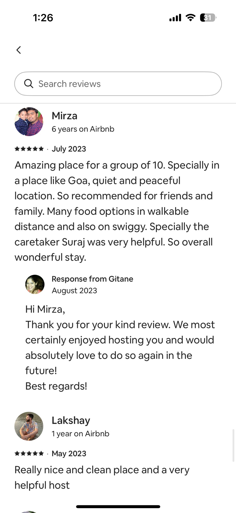Guest reviews