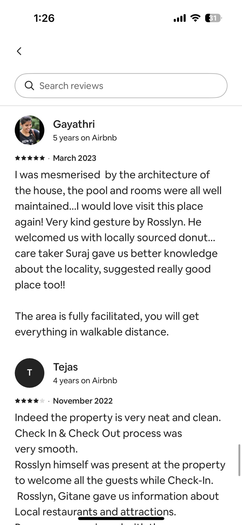 Guest reviews
